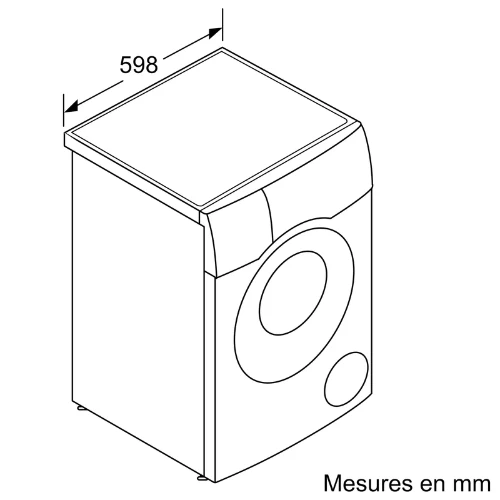 Série 8, Lave-linge séchant, 10.5/6 kg, 1400 trs/min BOSCH WNC254A0FR