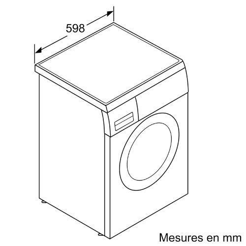 Série 6, Lave-linge front, 9 kg, 1400 trs/minBOSCH WUU28T69FR