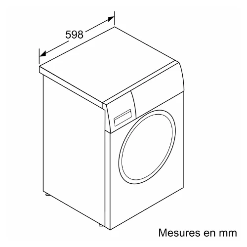 Série 2, Lave-linge front, 7 kg, 1400 trs/min BOSCH WGE02406FR