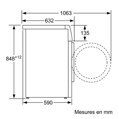 Série 2, Lave-linge front, 7 kg, 1400 trs/min BOSCH WGE02406FR