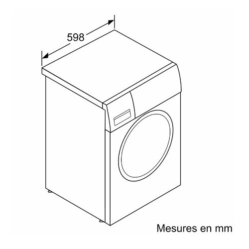 Série 2, Lave-linge front, 8 kg, 1200 trs/min BOSCH WGE03207FR