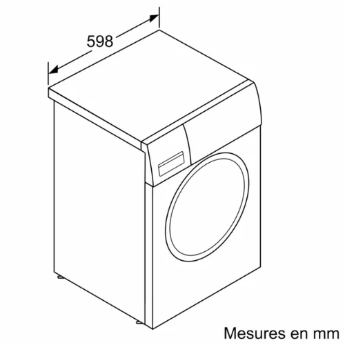 Série 2, Lave-linge front, 7 kg, 1200 trs/min BOSCH WGE02201FR