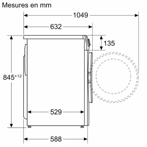 Série 2, Lave-linge front, 7 kg, 1200 trs/min BOSCH WGE02201FR