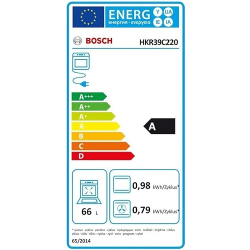 Série 4, Cuisinière électrique pose-libre, Blanc BOSCH HKR39C220