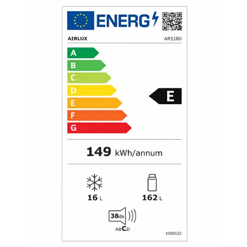RÉFRIGÉRATEUR INTÉGRABLE AIRLUX ARI180