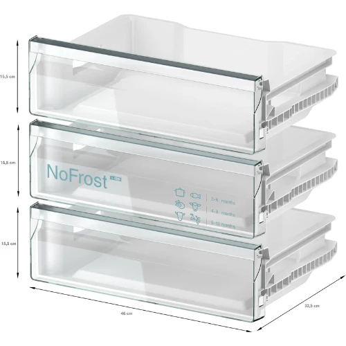 iQ500, Congélateur intégrable, 82 x 59.8 cm, Charnières pantographes softClose SIEMENS GU21NADE0