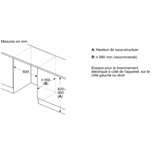 iQ500, Congélateur intégrable, 82 x 59.8 cm, Charnières pantographes softClose SIEMENS GU21NADE0