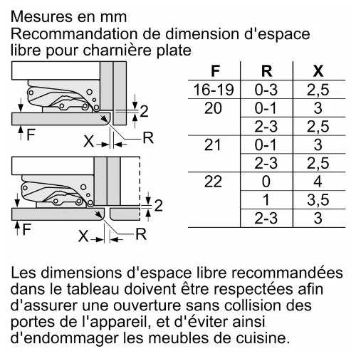 iQ700, Réfrigérateur intégrable, 140 x 56 cm, Charnières pantographes softClose SIEMENS KI51FADE0
