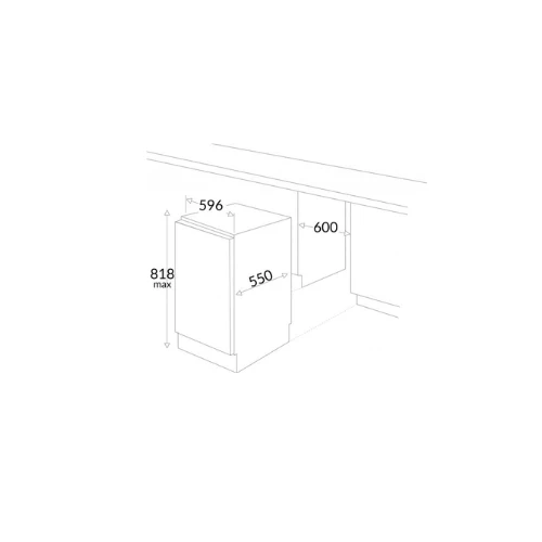 Réfrigérateur 1 porte encastrable AMICA AB1112