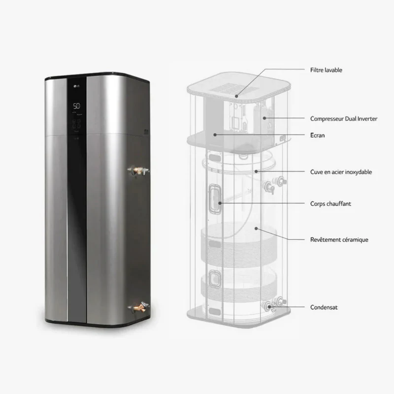 WH20S.F5 - 200 L Chauffe-eau thermodynamique LG - Connecté