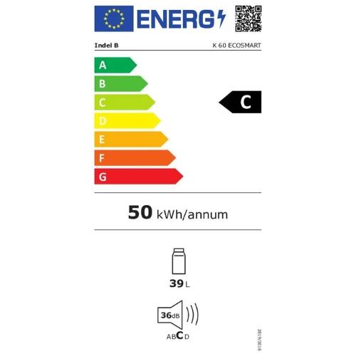Réfrigérateur encastrable Indel B, K60 Ecosmart