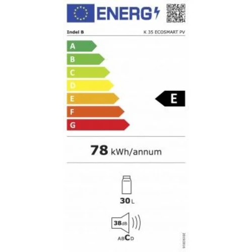 Réfrigérateur encastrable Indel B, K35 Ecosmart PV