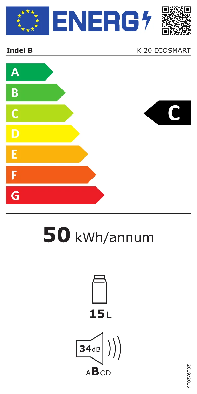 Réfrigérateur encastrable Indel B, K20 Ecosmart