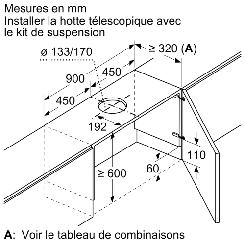 Accessoire pour hottes BOSCH DSZ 4961(#R459851)