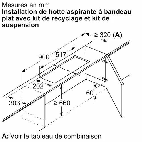Accessoire pour hottes BOSCH DSZ 4961(#R459851)