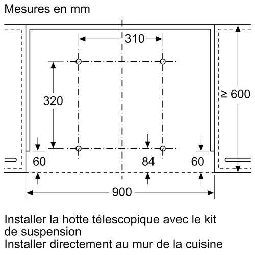 Accessoire pour hottes BOSCH DSZ 4961(#R459851)
