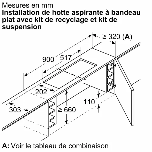Accessoire pour hottes BOSCH DSZ 4961(#R459851)