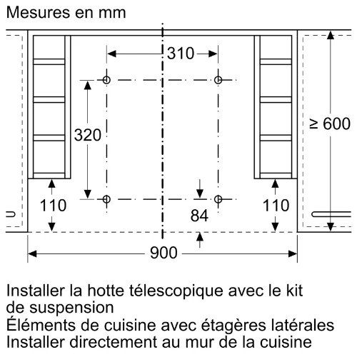 Accessoire pour hottes BOSCH DSZ 4961(#R459851)