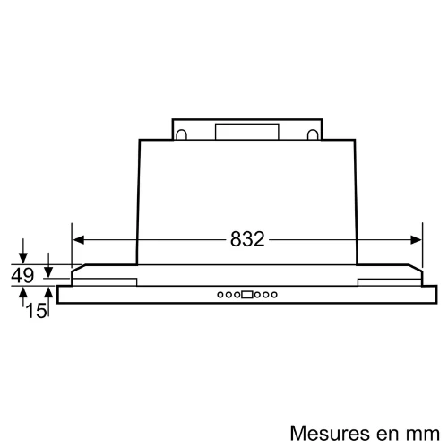 Accessoire pour hottes BOSCH DSZ 4961(#R459851)
