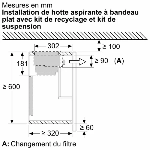 Accessoire pour hottes BOSCH DSZ 4961(#R459851)