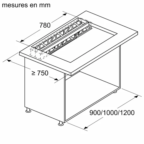 Installation des accessoires BOSCH DSZ8WW1Y2