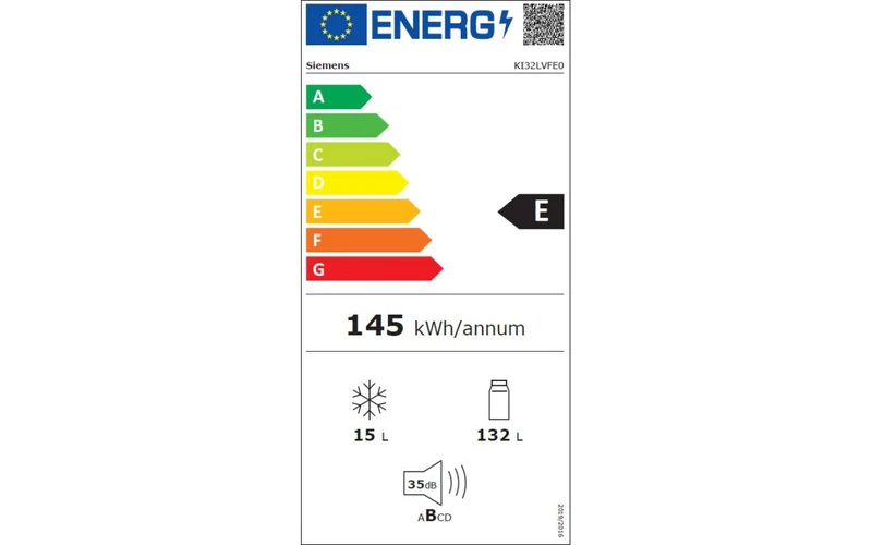 iQ300, Réfrigérateur encastrable avec compartiment congélation, 102.5 x 56 cm, charnières pantographes SIEMENS KI32LVFE0