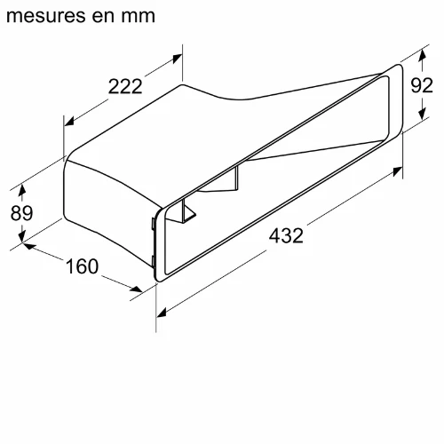 Accessoire pour hottes, Noir SIEMENS HZ9VRPD1