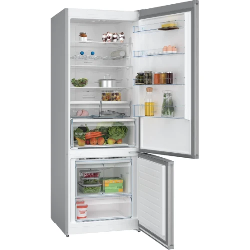 Série 4, Réfrigérateur combiné pose-libre, 193 x 70 cm, Inox BOSCH KGN56XLEB