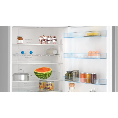 Série 4, Réfrigérateur combiné pose-libre, 193 x 70 cm, Inox BOSCH KGN56XLEB