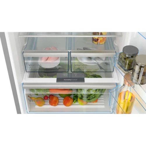 Série 4, Réfrigérateur combiné pose-libre, 193 x 70 cm, Inox BOSCH KGN56XLEB