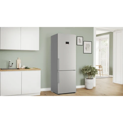 Série 4, Réfrigérateur combiné pose-libre, 203 x 70 cm, Inox BOSCH KGN49AIBT