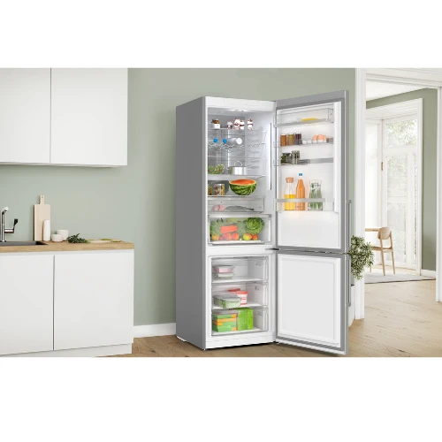Série 4, Réfrigérateur combiné pose-libre, 203 x 70 cm, Inox BOSCH KGN49AIBT