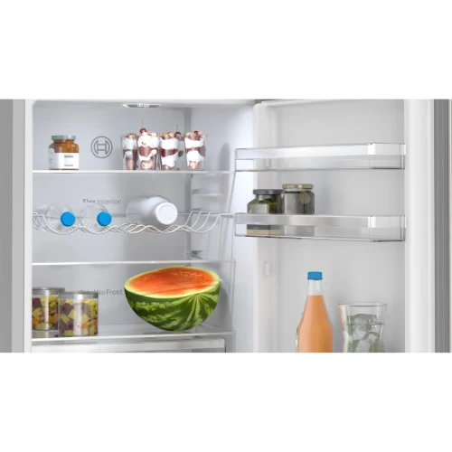 Série 4, Réfrigérateur combiné pose-libre, 186 x 60 cm, Inox anti trace KGN367ICT