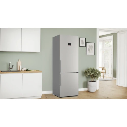 Série 4, Réfrigérateur combiné pose-libre, 203 x 70 cm, Inox BOSCH KGN497ICT