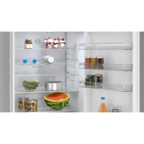 Série 4, Réfrigérateur combiné pose-libre, 203 x 70 cm, Inox BOSCH KGN497ICT