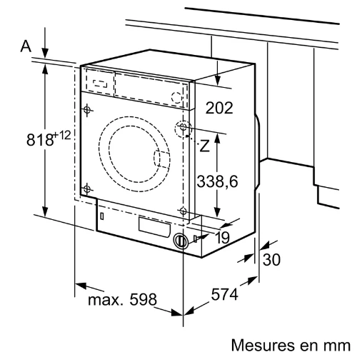 iQ700, Lave-linge, chargement frontal, 8 kg, 1400 trs/min SIEMENS WI14W549FF
