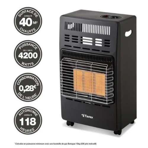 Chauffage radiant infrarouge à gaz FAVEX KERN