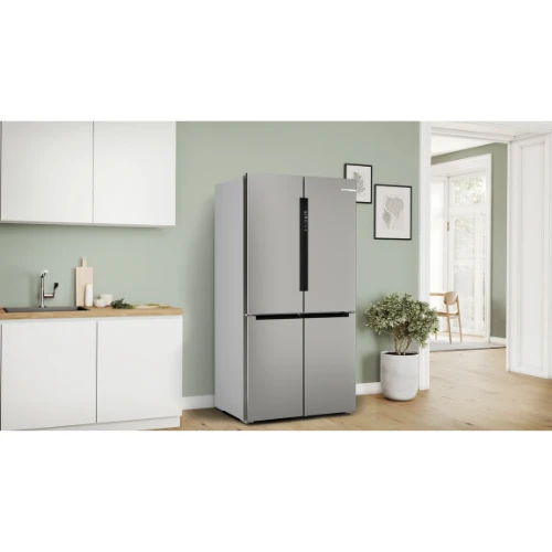 Série 6, Réfrigérateur multi-portes congélateur en bas, 183 x 91 cm, Inox BOSCH KFN96APEA