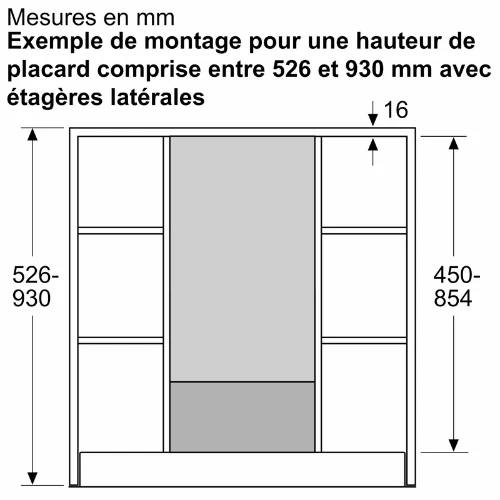 Accessoire pour hottes, 450-854 mm, Noir NEFF Z51IBK1S1