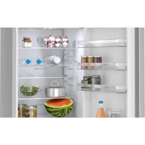 Série 4, Réfrigérateur combiné pose-libre, 203 x 60 cm, Couleur Inox BOSCH KGN39VLCT
