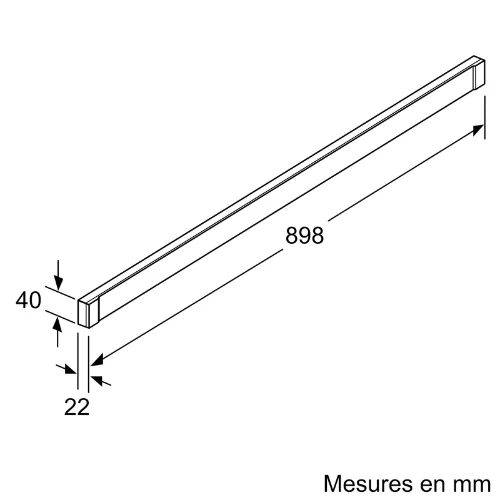 Accessoire pour hottes, Inox neff Z54TH90D1(#R429144)