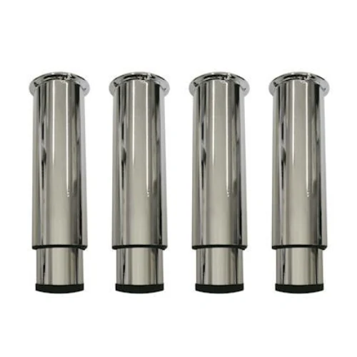 Lot de 4 pieds inox grande hauteur réglables Airlux Z013N33