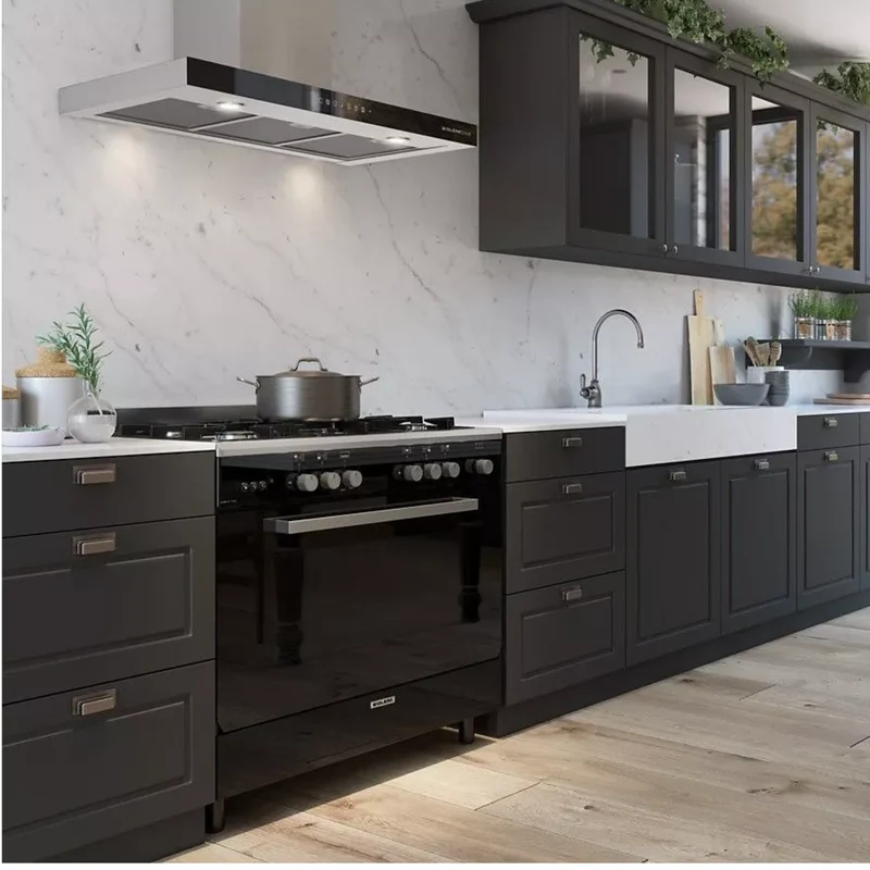 Cuisinière Gaz Catalyse 90 x 60cm Noire Glem GE960CMBK2