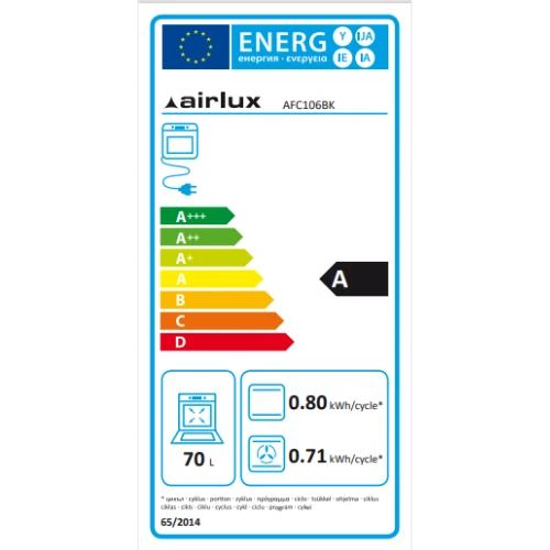 Four multifonction catalyse Noir AIRLUX AFC106BK