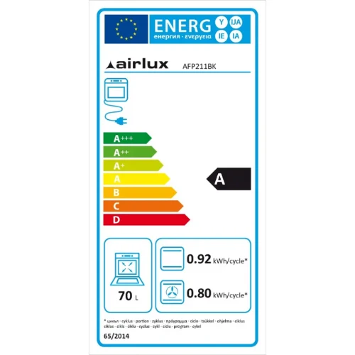 Four multifonction pyrolyse Inox AIRLUX AFP211BK