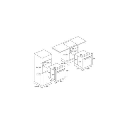 Four multifonction pyrolyse Blanc AIRLUX AFP211WH