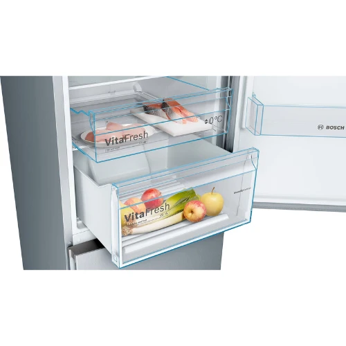 Réfrigérateur-Congélateur Combiné Pose-Libre Série 4 Inox BOSCH KGN36VLED