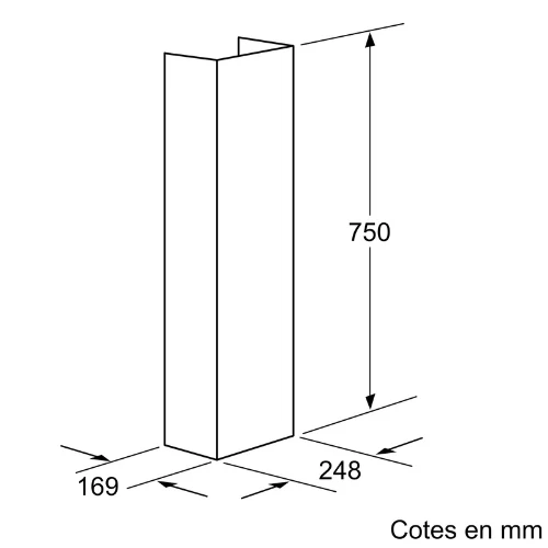 Accessoire Pour Hotte 750 mm Inox NEFF Z5904N5 '#D654414)