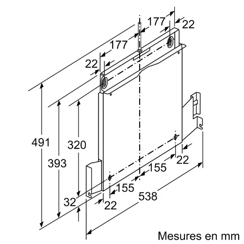 CADRE D'ABAISSEMENT POUR HOTTE BOSCH DSZ4660