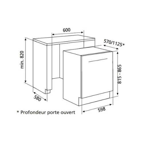 Lave-Vaisselle Tout Intégrable GLEM GDI6250